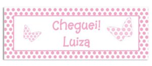 Etiqueta Teen Borboletas (5,5 x 2 cm)