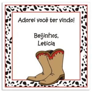 Etiqueta  Botas (5 X 5 cm)