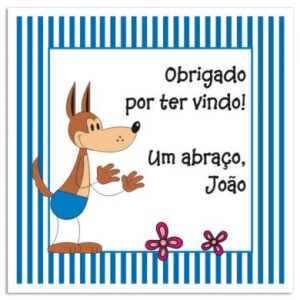 Etiqueta  Lobo (5 X 5 cm)