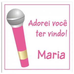 Etiqueta  Microfone (5 X 5 cm)