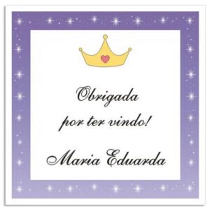 Etiqueta  Princesa2 (5 X 5 cm)