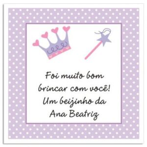 Etiqueta  Princesa (5 X 5 cm)