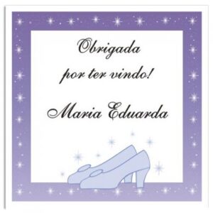 Etiqueta  Sapato Lilás (5 X 5 cm)