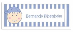 Etiqueta Infantil Carinha (6,5 X 2,5 cm)