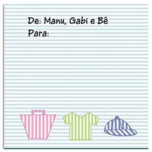 Etiqueta De / Para Bolsa e Roupa (6,5 X 6,5 cm)