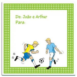 Etiqueta De / Para Futebol (6,5 X 6,5 cm)