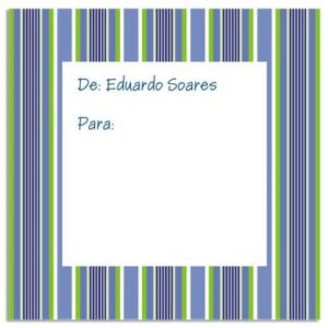 Etiqueta De / Para Listras Verticais (6,5 X 6,5 cm)