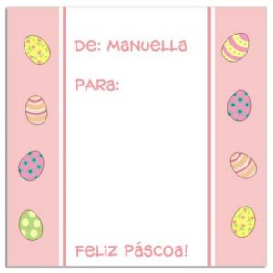 Etiqueta De/Para Ovinhos (6,5 X 6,5 cm)