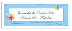 Etiqueta Identificação Catavento (6,5 x 2,5 cm)