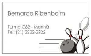 Etiqueta de Identificação Boliche (8,5 x 5 cm)