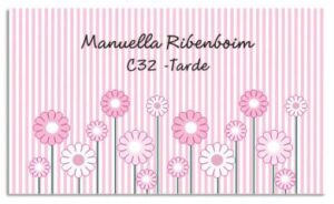 Etiqueta de Identificação Flores na Horizontal (8,5 x 5 cm)