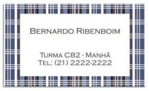 Etiqueta de Identificação Quadrado 2 (8,5 x 5 cm)