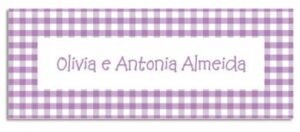Etiqueta Infantil Flores (6,5 X 2,5 cm)