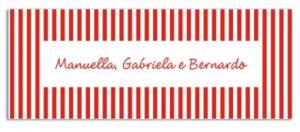 Etiqueta Infantil Listras (6,5 X 2,5 cm)