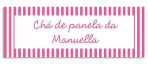 Etiqueta Teen Listras Pink (5,5 x 2 cm)