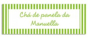 Etiqueta Teen Listras Verde (5,5 x 2 cm)