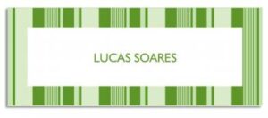 Etiqueta Infantil Listras Verticais 2 (6,5 X 2,5 cm)