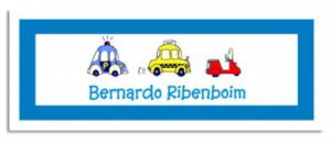 Etiqueta Infantil Meio de Transportes 2 (6,5 X 2,5 cm)
