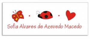Etiqueta Infantil Natureza 2 (6,5 X 2,5 cm)