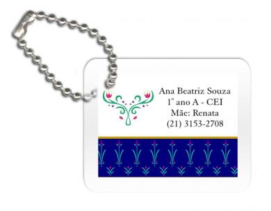 Mini Tag Princesa Floral (4 x 3 cm)