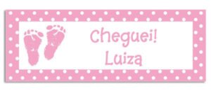 Etiqueta Teen Pezinho Menina (5,5 x 2 cm)