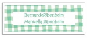 Etiqueta Infantil Praia (6,5 X 2,5 cm)