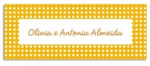 Etiqueta Infantil Prancha (6,5 X 2,5 cm)