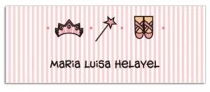 Etiqueta Infantil Princesa 2 (6,5 X 2,5 cm)