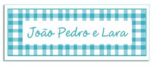 Etiqueta Infantil Quadriculado (6,5 X 2,5 cm)