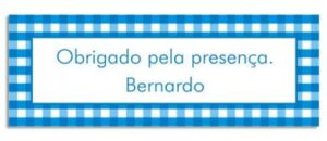 Etiqueta Brigadeiro Quadriculado Azul (5,5 x 2 cm)