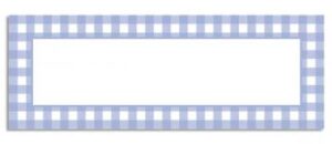 Etiqueta Brigadeiro Quadriculado Azul Claro (5,5 x 2 cm)