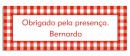 Etiqueta Teen Quadriculado Vermelho (5,5 x 2 cm)