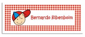 Etiqueta Infantil Skate (6,5 X 2,5 cm)