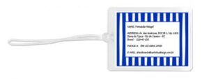 Tag Adulto Listras Azuis (9 x 7 cm)