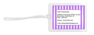 Tag Adulto Listras Lilás (9 x 7 cm)