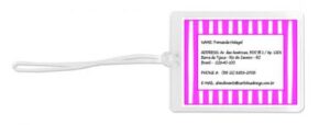 Tag Adulto Listras Pink (9 x 7 cm)