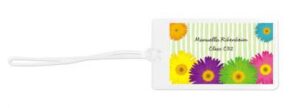 Tag Flores Grandes Color (9 x 5 cm)