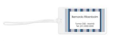 Tag Listras Azuis (9 x 5 cm)