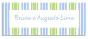 Etiqueta Infantil Ursinho 2 (6,5 X 2,5 cm)