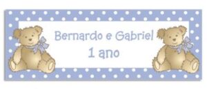 Etiqueta Teen Ursinhos (5,5 x 2 cm)